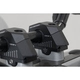 Bar back variable for diam22 handlebars. H=25mm. Back 5/10/15/20/25/30 mm. Black.