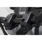 Bar back variable for diam22 handlebars. H=25mm. Back 5/10/15/20/25/30 mm. Black.