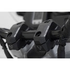 Bar back variable for diam22 handlebars. H=25mm. Back 5/10/15/20/25/30 mm. Black.
