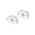 Bar back variable for diam22 handlebars. H=25mm. Back 5/10/15/20/25/30 mm. Silver.