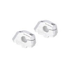 Bar back variable for diam22 handlebars. H=25mm. Back 5/10/15/20/25/30 mm. Silver.