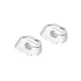 Bar back variable for diam22 handlebars. H=25mm. Back 5/10/15/20/25/30 mm. Silver. Hover Image