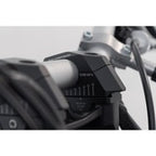 Bar back variable for diam28 handlebars. H=28mm. Back 5/10/15/20/25/30 mm. Black.