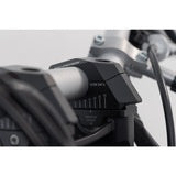 Bar back variable for diam28 handlebars. H=28mm. Back 5/10/15/20/25/30 mm. Black.
