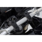Bar back variable for diam28 handlebars. H=28mm. Back 5/10/15/20/25/30 mm. Black.