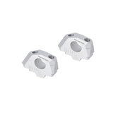 Bar back variable for diam28 handlebars. H=28mm. Back 5/10/15/20/25/30 mm. Silver. Hover Image