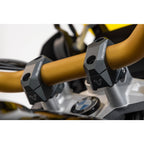 Bar back variable for diam32 handlebars. H=32mm. Back 5/10/15/20/25/30 mm. Black.