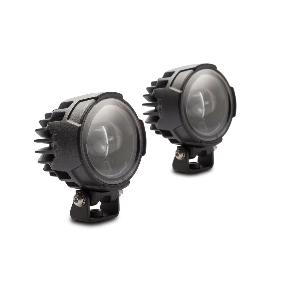 EVO fog lights. Fog light/switch/cable harness/mount. In pairs.