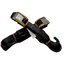 TD1B - 25MM TIE DOWN STRAP/SOFT HOOK BLACK