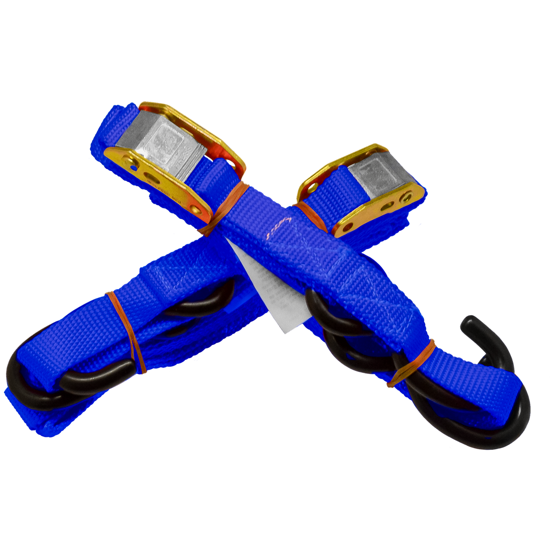 TD1BL - 25MM TIE DOWN STRAP/SOFT HOOK BLUE