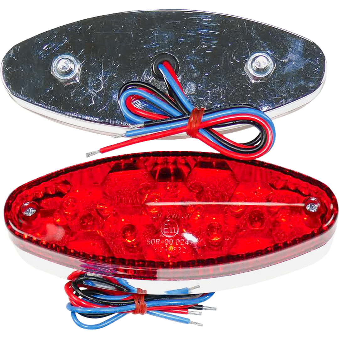 TL97 - CAT EYE TAIL LIGHT LED CHROME