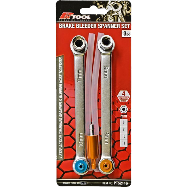 UPBBSS - BRAKE BLEEDER SPANNER SET (3/PCE) Hover Image