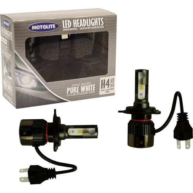 UPHLEDF - H4 LED BULBS WITH COOLING FANS (PAIR) Hover Image