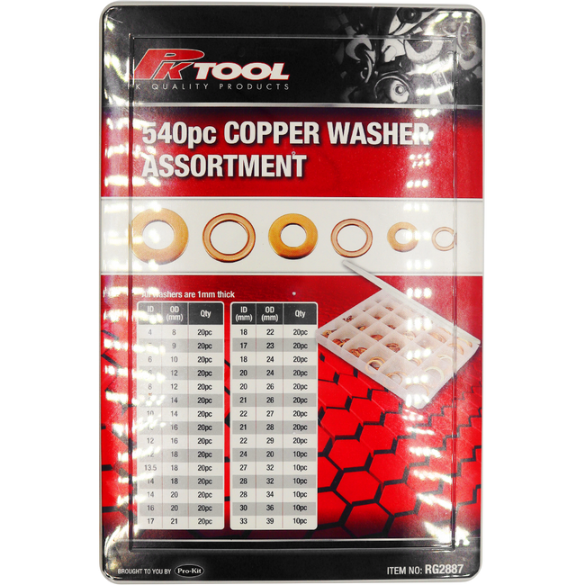 UPKCW - COPPER WASHER ASSORT (540 PIECE) Hover Image