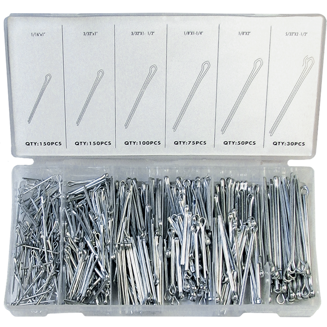 UPKSP - SPLIT PIN ASSORT (555 PIECES) Hover Image