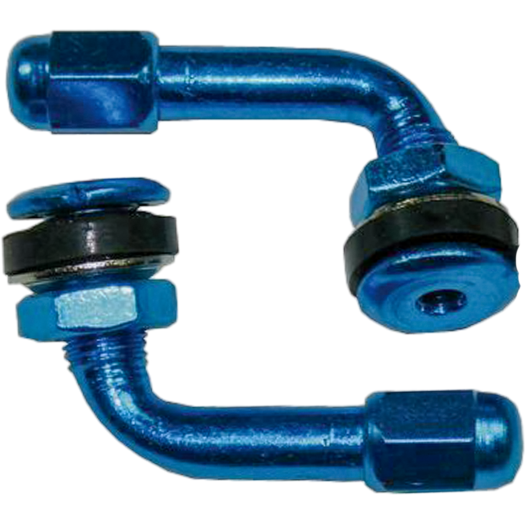 VS6BL - ALLOY 90 DEGREE VALVE STEM BLUE