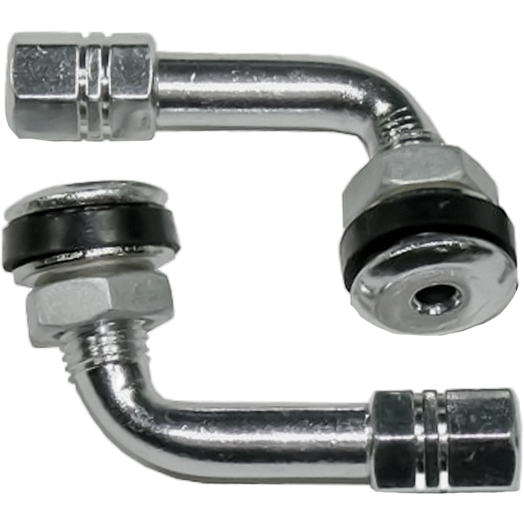 VS6S - ALLOY 90 DEGREE VALVE STEM SILVER