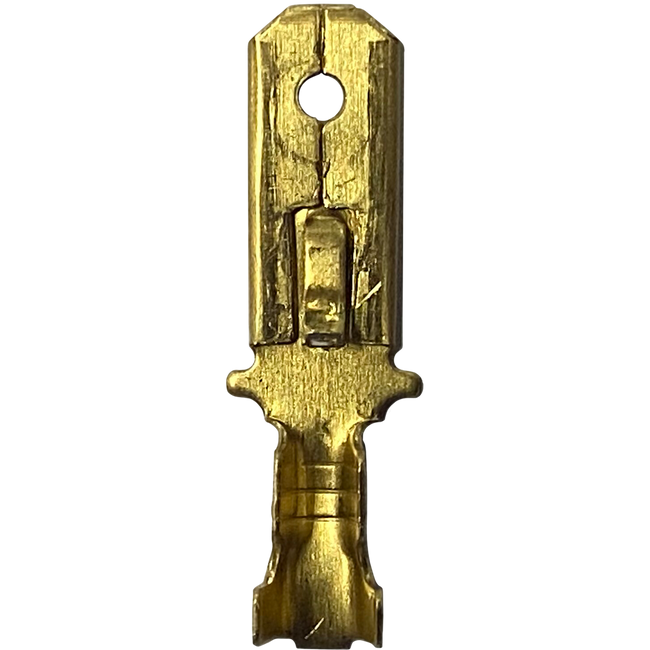 WT16 - MALE SPADE BRASS TERMINAL (100/PKT) Hover Image