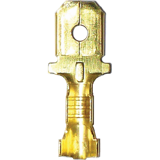 WT16S - SHORT MALE SPADE TERMINAL (100/PKT) Hover Image