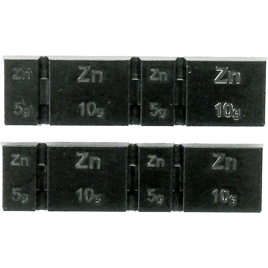 WWB1 - WHEEL WEIGHT 5/10 GRAM BLACK (2PCS/BAG)