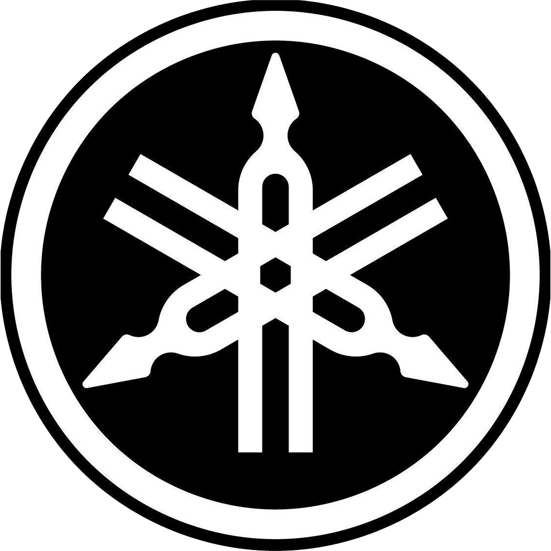 Y3 - YAMAHA TUNING FORK STICKER WHITE