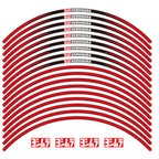 Yoshimura Wheel Rim Sticker Type-A 17 inch Red
