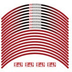 Yoshimura Wheel Rim Sticker Type-A 17 inch Red