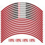 Yoshimura Wheel Rim Sticker Type-A 17 inch Red