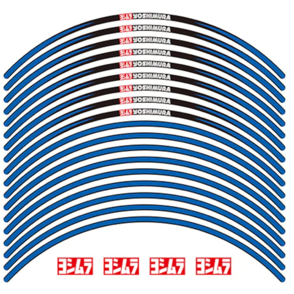 Yoshimura Wheel Rim Sticker Type-A 17 inch Blue