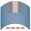 Yoshimura Wheel Rim Sticker Type-A 17 inch Blue