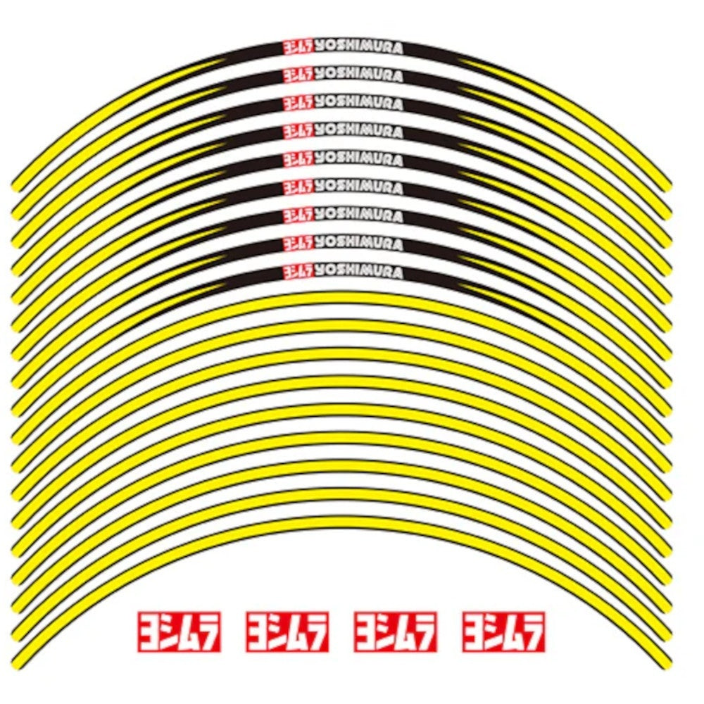 Yoshimura Wheel Rim Sticker Type-A 17 inch Yellow