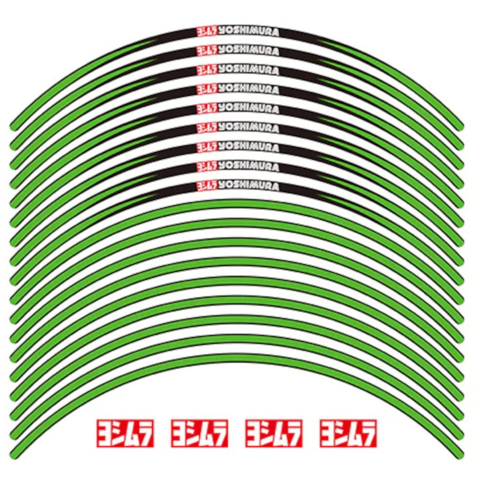 Yoshimura Wheel Rim Sticker Type-A 17 inch Green