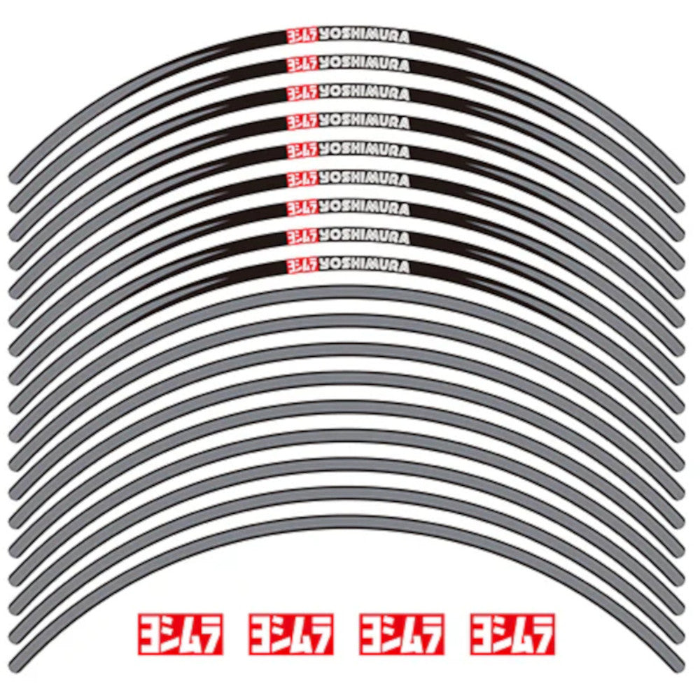 Yoshimura Wheel Rim Sticker Type-A 17 inch Gray