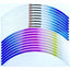 Yoshimura Wheel Rim Sticker Type-TB 17inch Titanium Blue