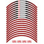 Yoshimura Wheel Rim Sticker Type-A 12 inch Red