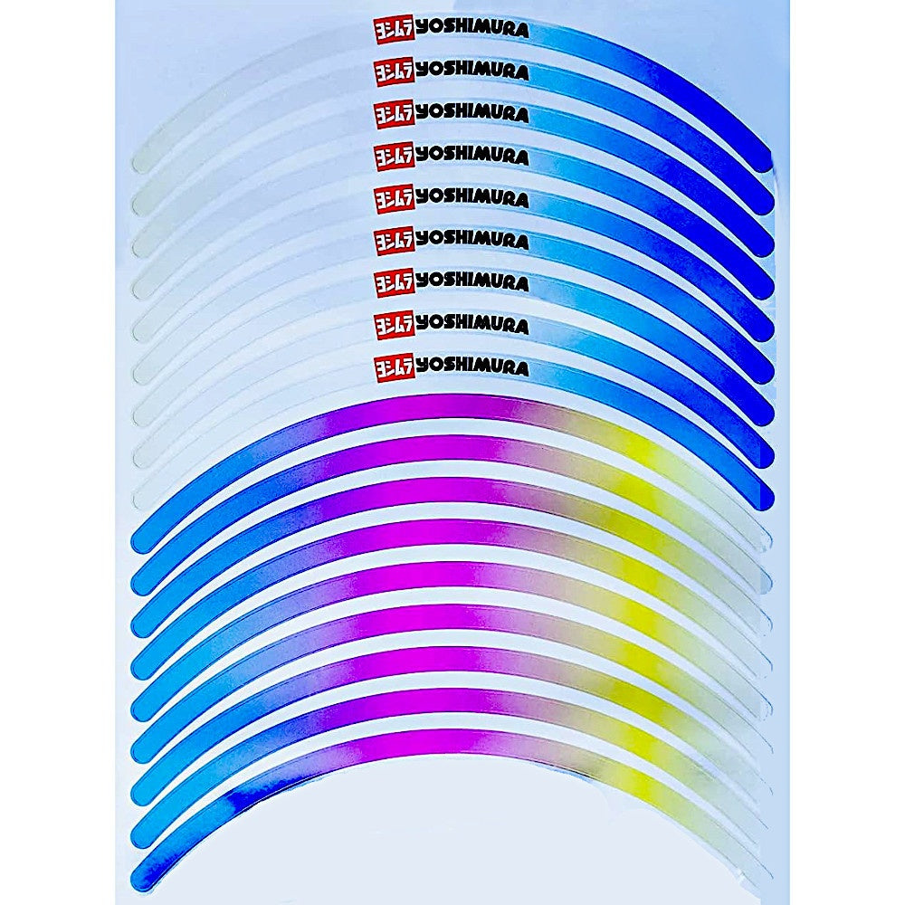 Yoshimura Wheel Rim Sticker Type-TB 12inch Titanium Blue