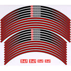 Yoshimura Wheel Rim Sticker Type-A (21/18-19 inch) Red