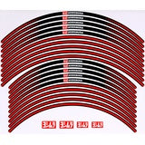 Yoshimura Wheel Rim Sticker Type-A (21/18-19 inch) Red