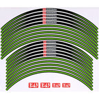 Yoshimura Wheel Rim Sticker Type-A (21/18-19 inch) Green