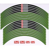 Yoshimura Wheel Rim Sticker Type-A (21/18-19 inch) Green
