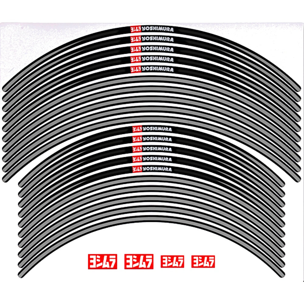Yoshimura Wheel Rim Sticker Type-A (21/18-19 inch) Grey