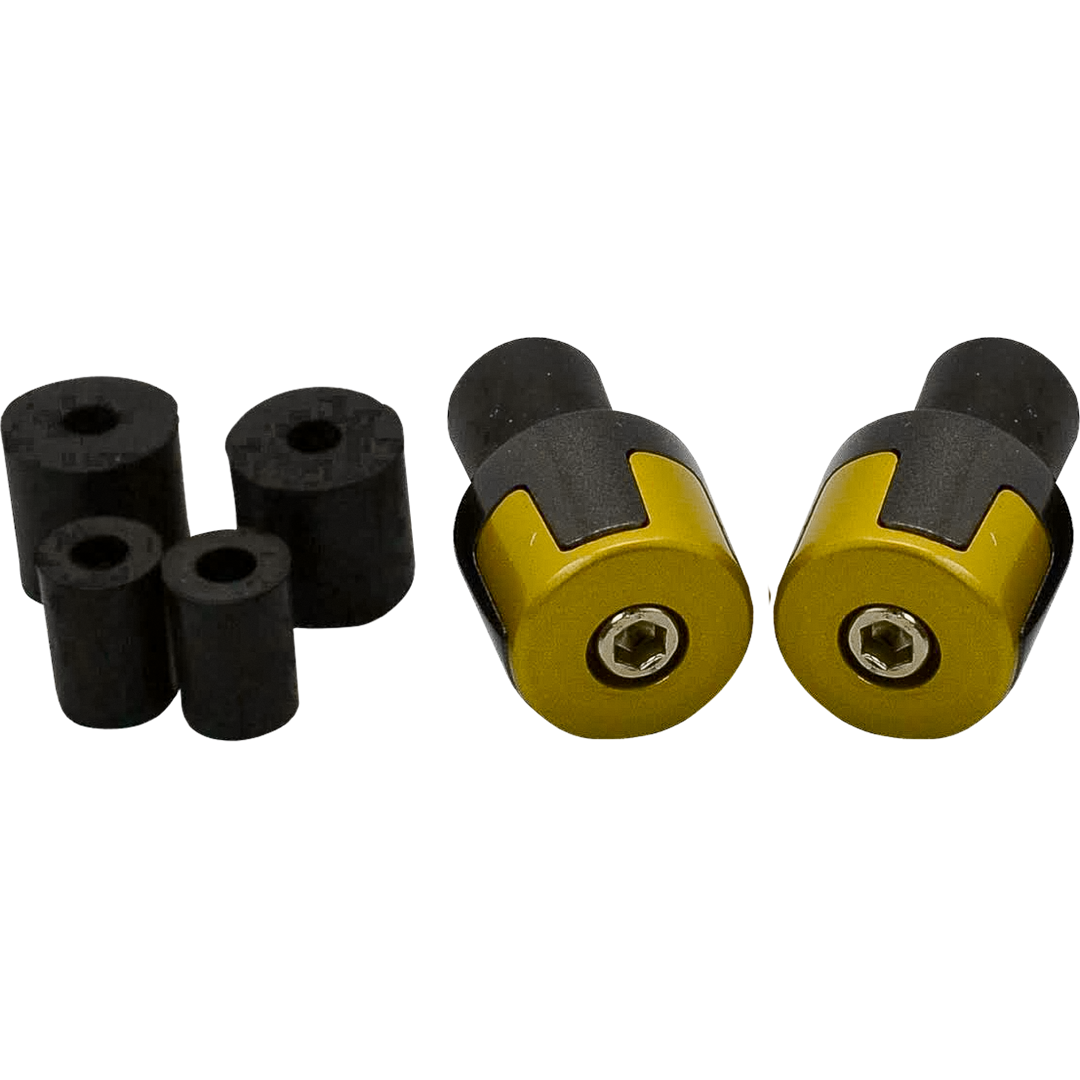 ZBP303G - INTERLOCK BAR ENDS GOLD/BLACK