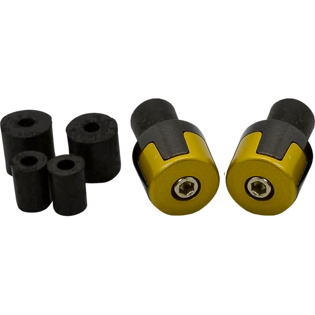 ZBP303G - INTERLOCK BAR ENDS GOLD/BLACK Hover Image