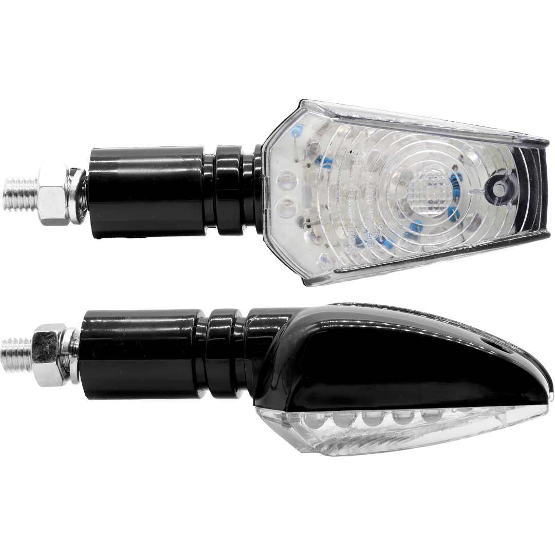 ZIU300LED - FLAT TAPERED HEAD LED INDICATOR BLACK (PR)