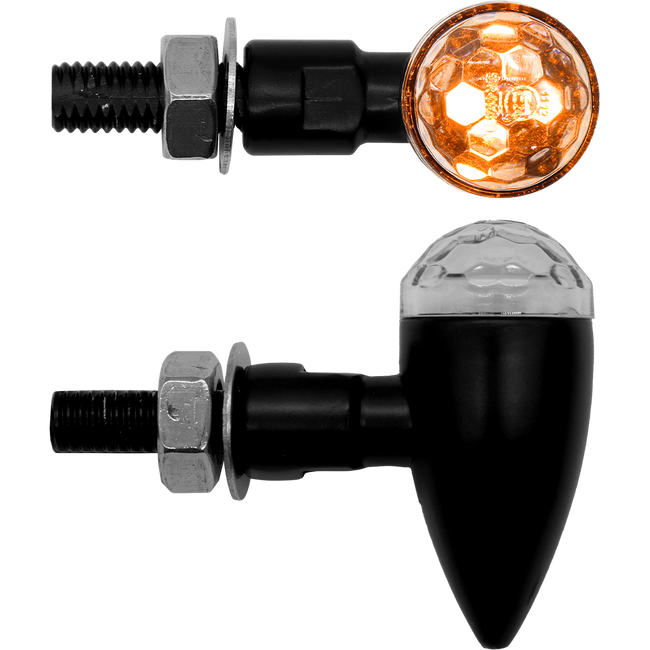 ZIU321LED - MICRO BULLET LED IND PRISM LENS BLACK (PR) Hover Image