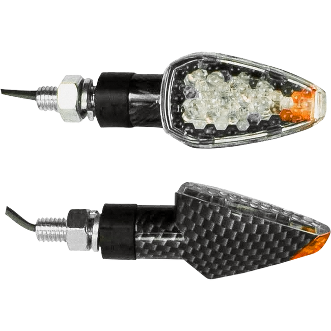 ZIU52NCLED - MINI LED IND CARBON LOOK ORANGE TIP (PR) Hover Image